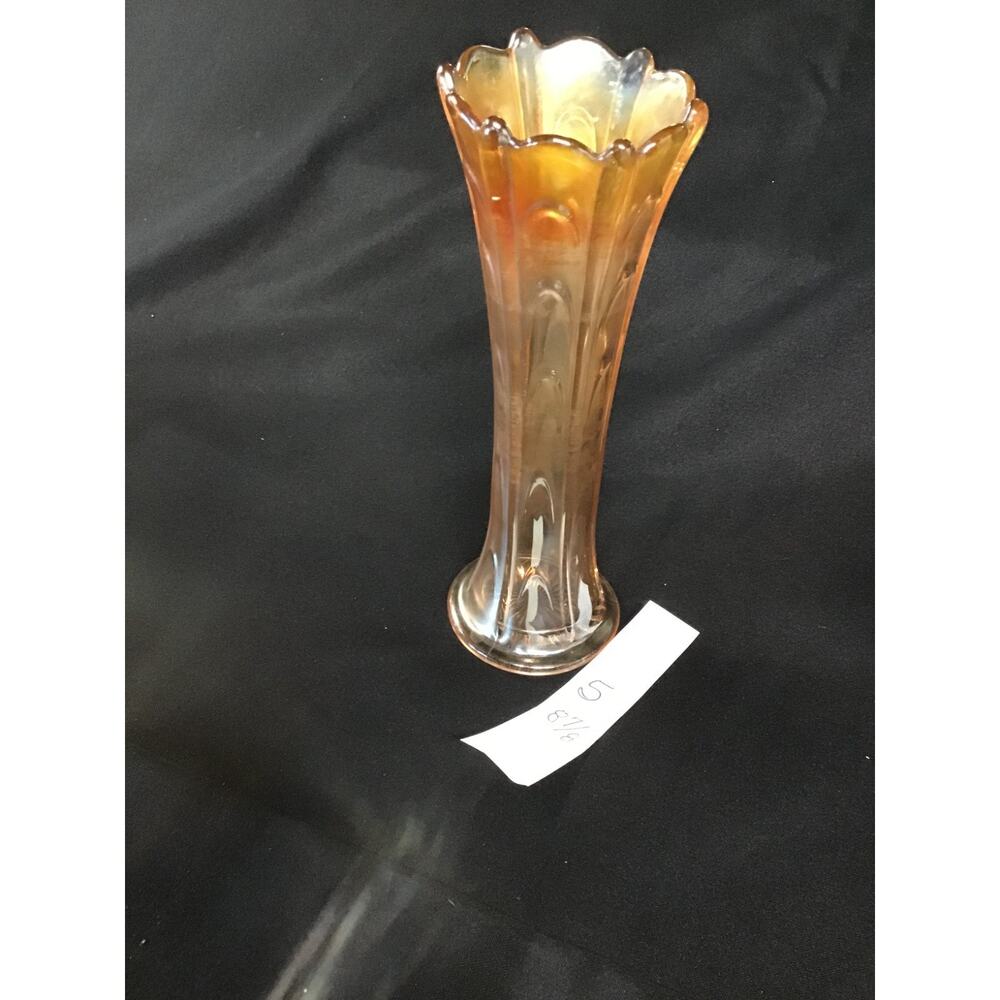 Dungan Carnival glass loop vase -8 7/8 “